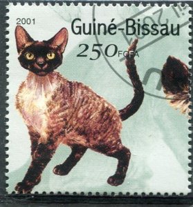 Guinea-Bissau 2001 DOMESTIC CAT 1 value Perforated Fine Used