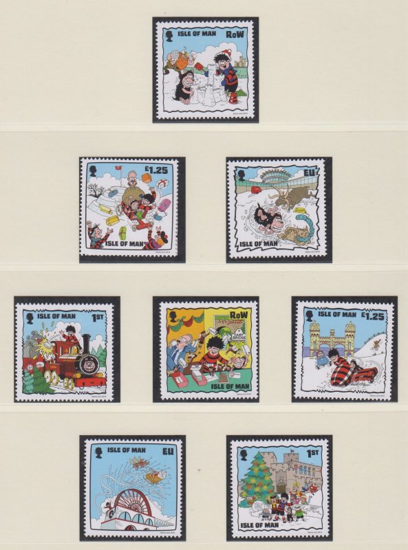 Isle of Man 2018 - Dennis/Beano,  set 8 -  U/Mint