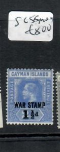 CAYMAN  ISLANDS KGV WAR TAX SG55   MOG      PO703H