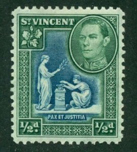 St. Vincent 1938 #142 MH SCV(2024)=$0.25