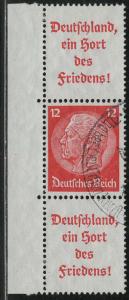 Germany Scott # 422, 2 label A10, used, se-tenant, Mi# S144