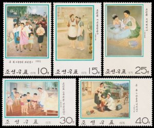 Korea, DPR Scott 1424-1428 (1976) Mint NH VF Complete Set, CV $5.15 C