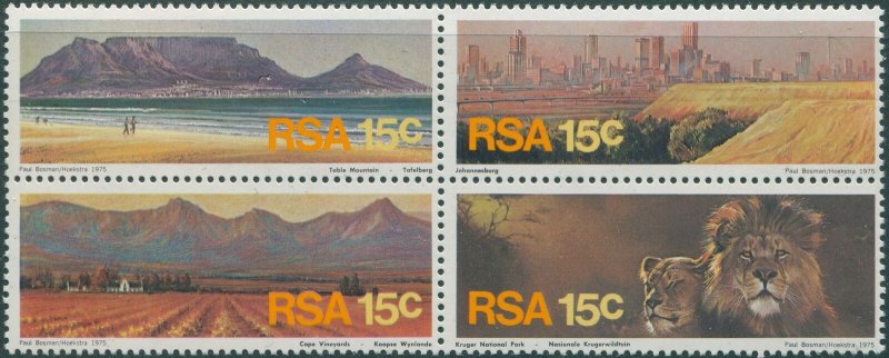 South Africa 1975 SG388-391 Tourism block set MNH