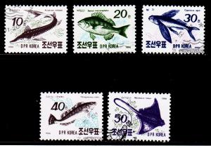 Korea - DPR (North) - #2951 - 2955 Fish  - CTO