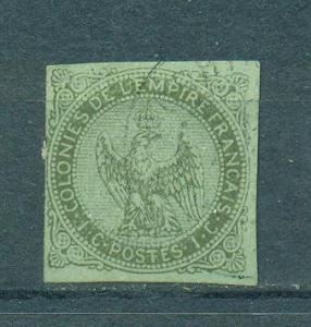 French Colonies sc# 1 (3) used cat value $27.50