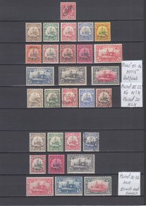 1900/1919 German Kiautschou Very Complete Collection Michel 1/37 Mostly MLH