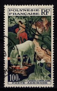 French Polynesia 1958-60 Airmail, ‘The White Horse’, 100f [Used]