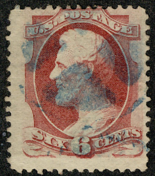 USA 148 F/VF Jumbo, blue cancel,  large stamp Retail $22.5