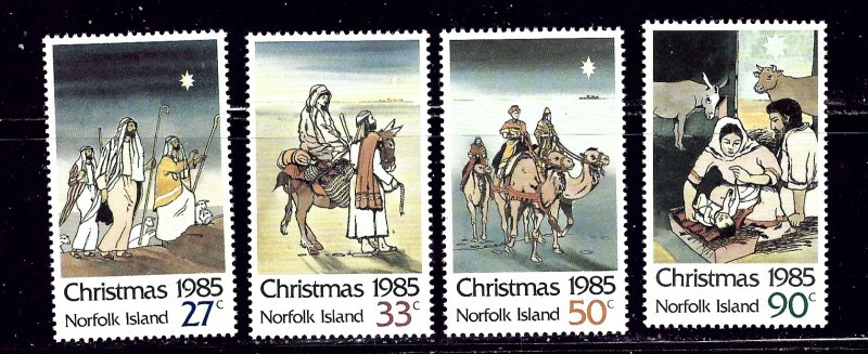 Norfolk Is 373-76 MNH 1985 Christmas    (ap2116)