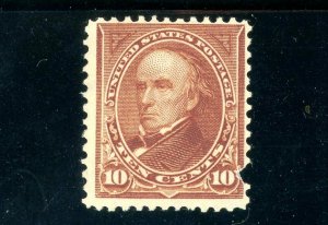 USAstamps Unused FVF US Serie of 1898 Webster Scott 282c MLH Pulled Perf