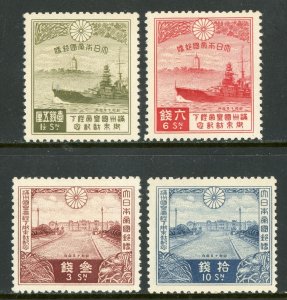 Japan 1935 Red Cross Set Scott #218-221 MNH H99