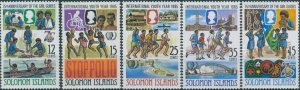 Solomon Islands 1985 SG550-554 Girl Guides set MNH