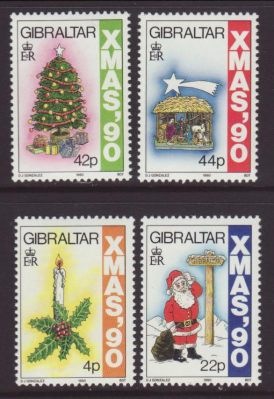 Gibraltar 581-584 Christmas MNH VF