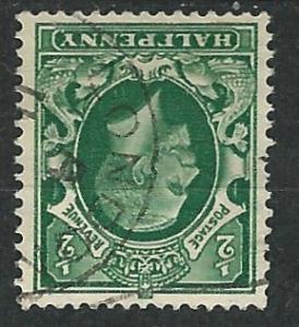 Great Britain # 210  George V - ½d. Wmk. Inverted (1) VF Used