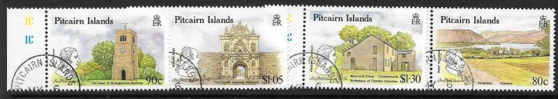 PITCAIRN ISLANDS SG362/5 1990 LONDON 90 FINE USED