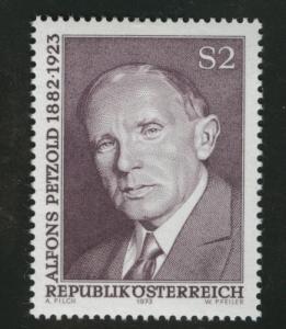 Austria Scott 939 MNH** 1973 Poet Petzold stamp