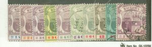 Mauritius #91/129 Unused  (Perfin)