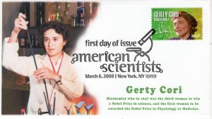 AO-4224-2, 2008, American Scientist First Day Cover, Pictorial  Postmark, Add-on