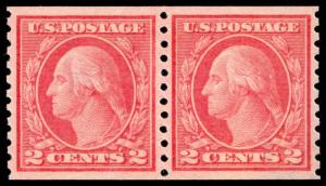 momen: US Stamps #454 Pair MINT OG NH PSE Graded XF-90