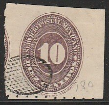 MEXICO 193, 10¢ LARGE NUMERAL, PERF. 6, SM THIN. USED. F-VF. (635)