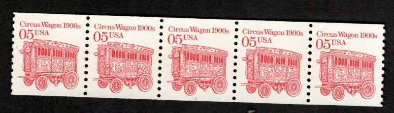 PNC5 2452 Circus Wagon #1  MNH 1988 (ANY 3 TO 100 PNC5's POSTAGE REFUNDED)