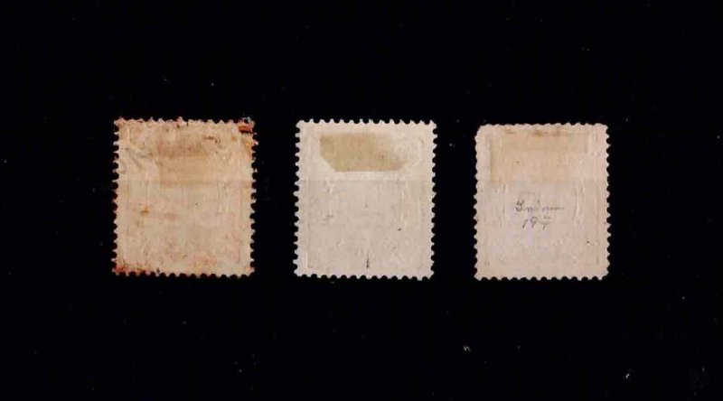 x Portuguese Guinea 1925 USED full set Surcharged Sc#203-5 Mf#189-91 SG#244-6