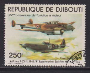 Djibouti C125 Potez P63-11 & Supermarine Spitfire HF-VII 1979