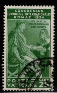 Vatican Scott  43,  Used stamp from 1935 set nice centering