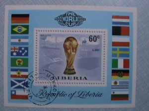 1974, LIBERIA THE WORLD CUP SOUVENIR SHEET