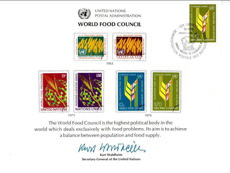 UN SC10 Food Council Geneva Cancel FDC