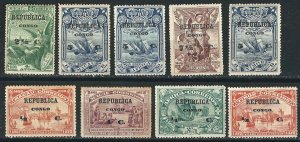 Portuguese Congo 9 Different MH F/VF 1913 SCV $12.75