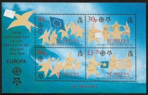 St Helena #897a MNH S/Sheet - Europa 50th Anniversary