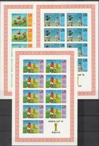 Barbuda #162, 165-6 Mini-sheets MNH (A2908L)