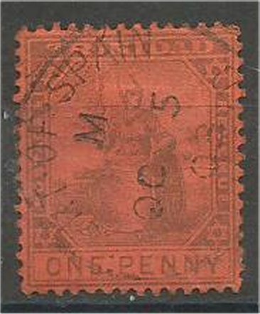 TRINIDAD, 1901, used 1p, Britannia Scott 78