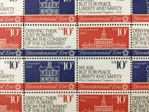 1543-1546  Continental Congress  MNH 10 c Sheet of 50  FV $5.00  1974