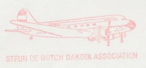 Meter cut Netherlands 1997 Airplane - Uiver - Dutch Dakota Association