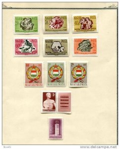 Hungary Collection 1958-1962 MH on pages Cv 285 euro