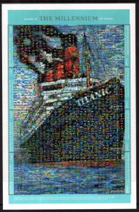 Guinea 1828 Titanic Mosaic Souvenir Sheet MNH VF