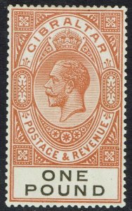 GIBRALTAR 1925 KGV 1 POUND 