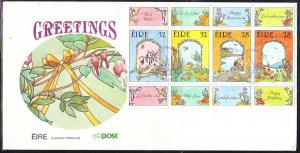 BUTTERFLY & DRAGONFLY - IRELAND - 1992 BOOKLET ON FDC