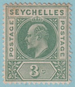 SEYCHELLES SG 61a VARIETY DENTED FRAME MINT HINGED OG* VERY FINE!