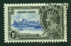 Sierra Leone 1935 #166 U SCV(2022)=$2.10