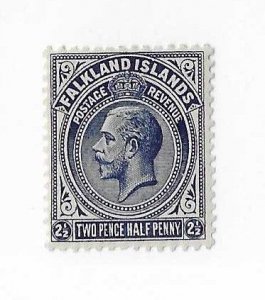 Falkland Islands Sc #44  2 1/2p OG VF