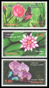 2017 Tajikistan 764A-766A Flowers 9,70 €