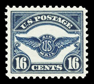 Scott C5 1923 16c Wing Emblem Airmail Issue Mint VF OG LH Cat $60