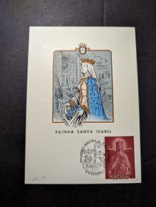 1958 Portugal Religion Chrisitianity Postcard Cover Coimbra Rainha Santa Isabel