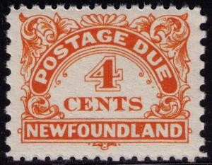 Newfoundland # J4  Mint VF NH  Cat. $ 28