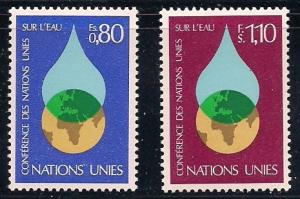 UN Geneva Sc# 65 66 Water Conference 1977  MNH