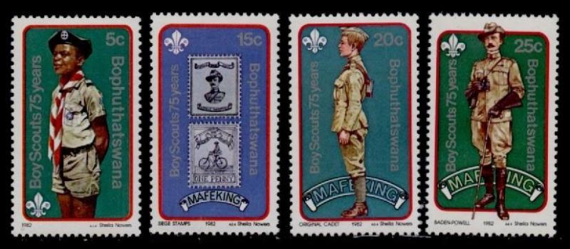 Bophuthatswana 84-7 MNH Scouts, Stamp on Stamp