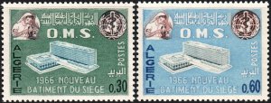 Algeria #354-355  MNH - WHO Headquarters (1966)